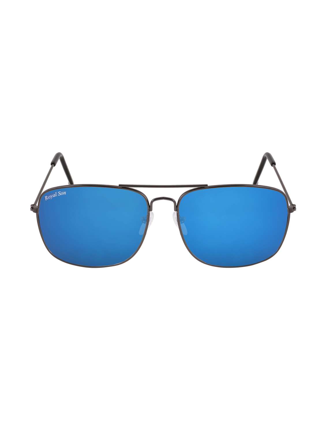 Buy online Royal Son Blue Mirrored Aviator Sunglasses For Men
