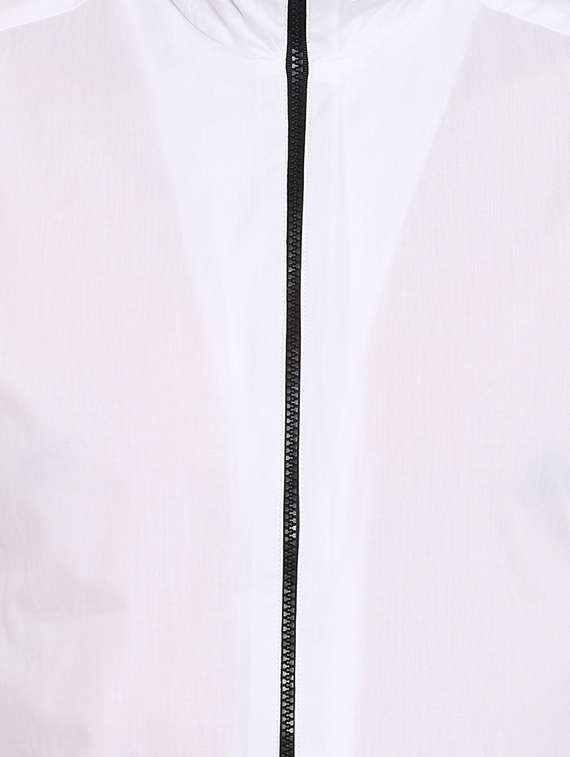 mufti white slim fit hooded shirt