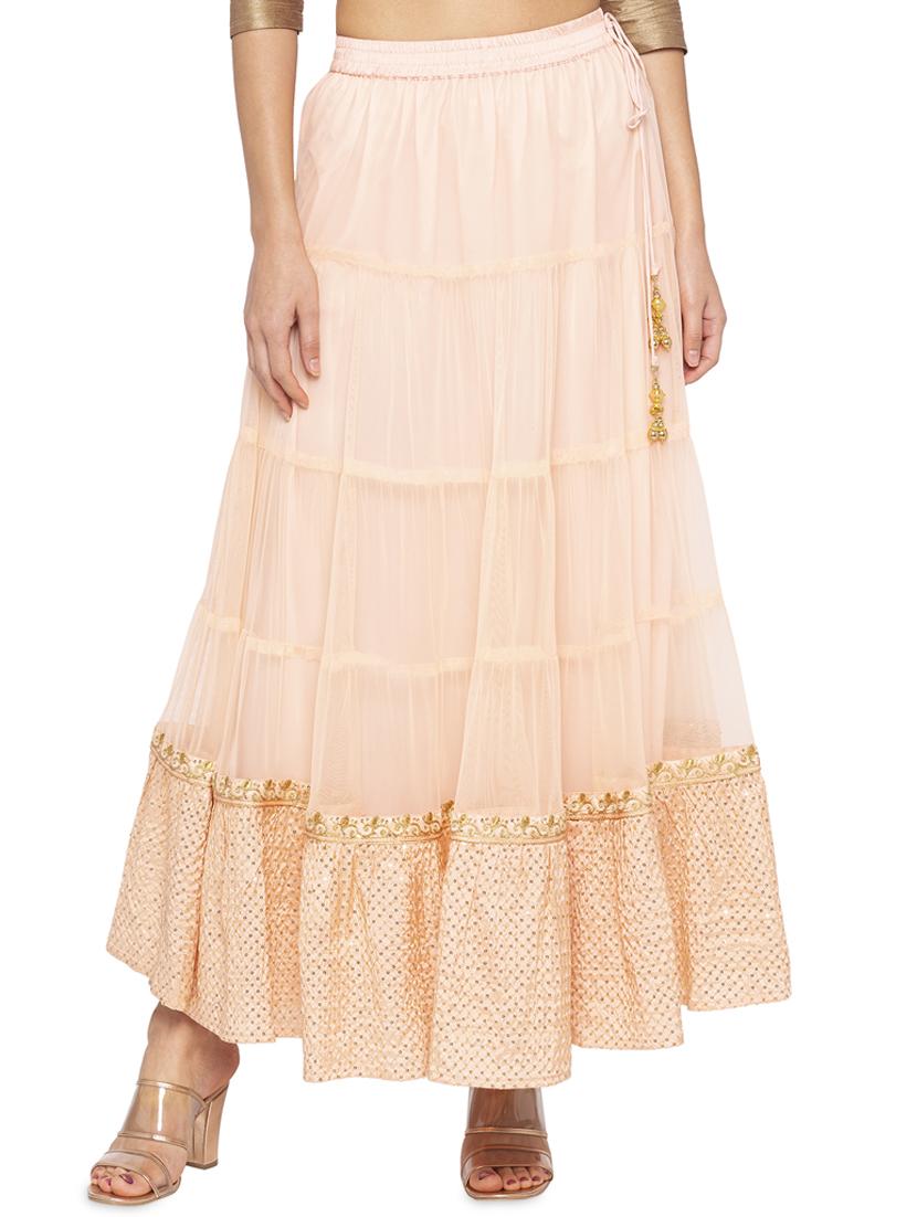 tiered flared skirt - 16360683 -  Zoom Image - 0