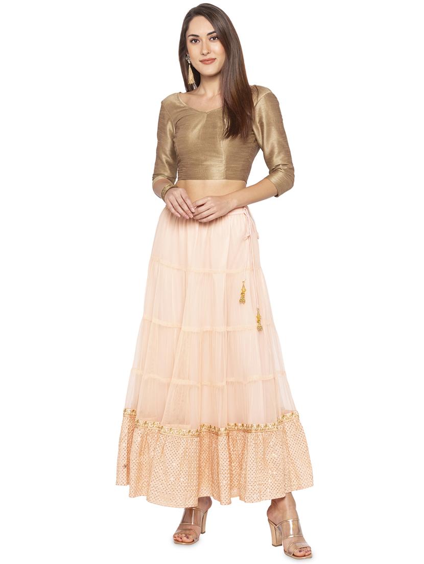 tiered flared skirt - 16360683 - Standard Image - 3