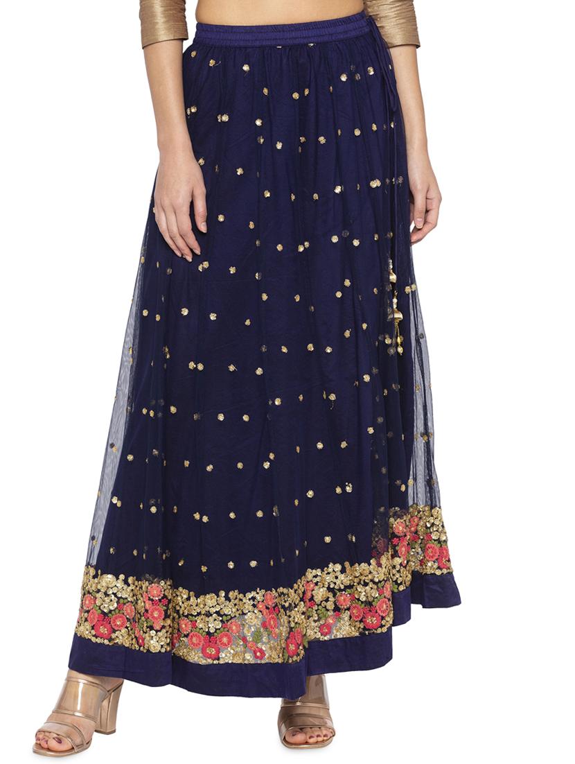 embroidered flared skirt - 16360688 - Zoom Image - 0