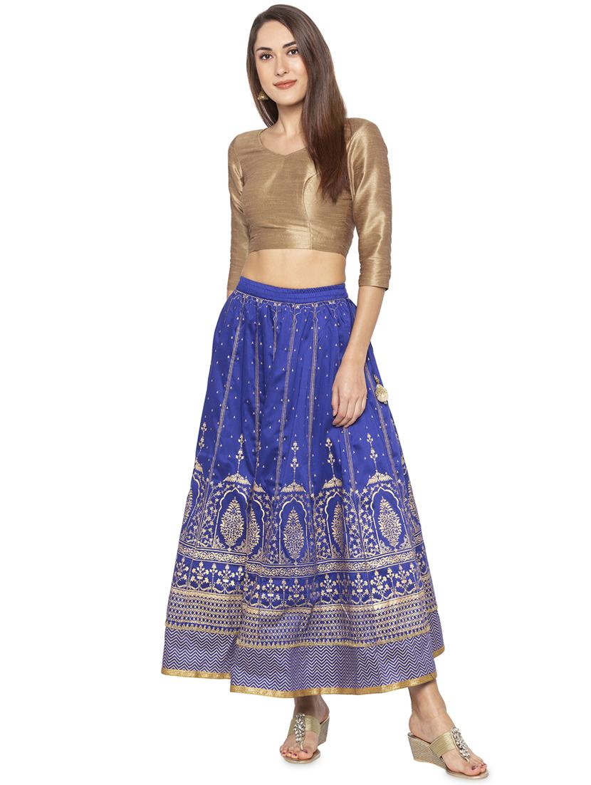 printed flared skirt - 16360691 - Standard Image - 3