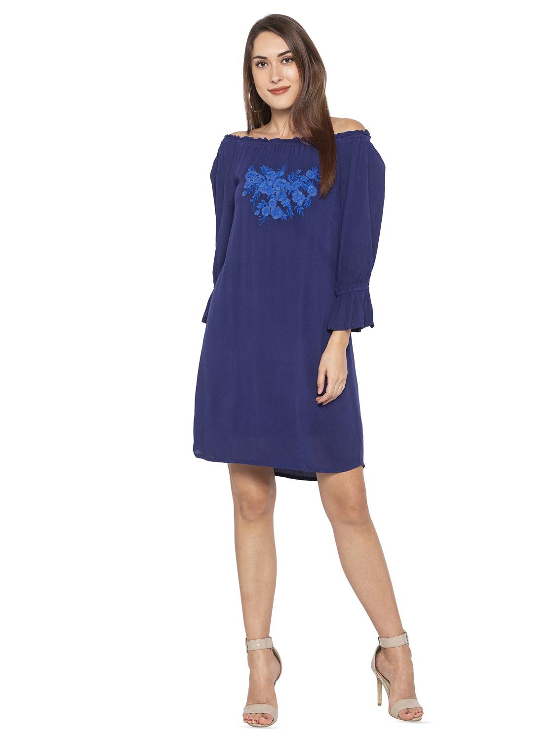 floral embroidered shift dress - 16360745 - Zoom Image - 0