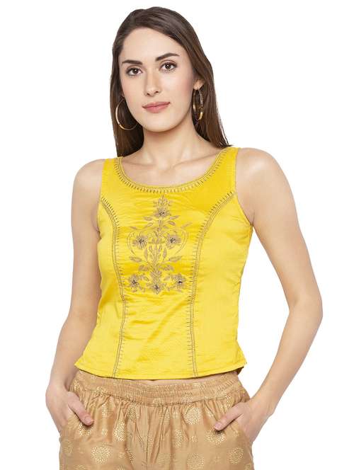 embroidered straight blouse - 16360803 -  Standard Image - 0