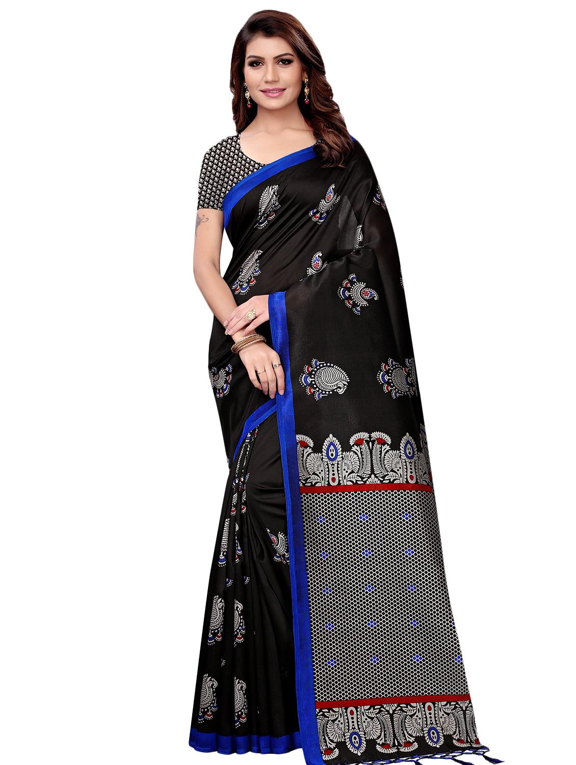 conversational printed mysore silk saree with blouse - 16365987 -  Zoom Image - 0