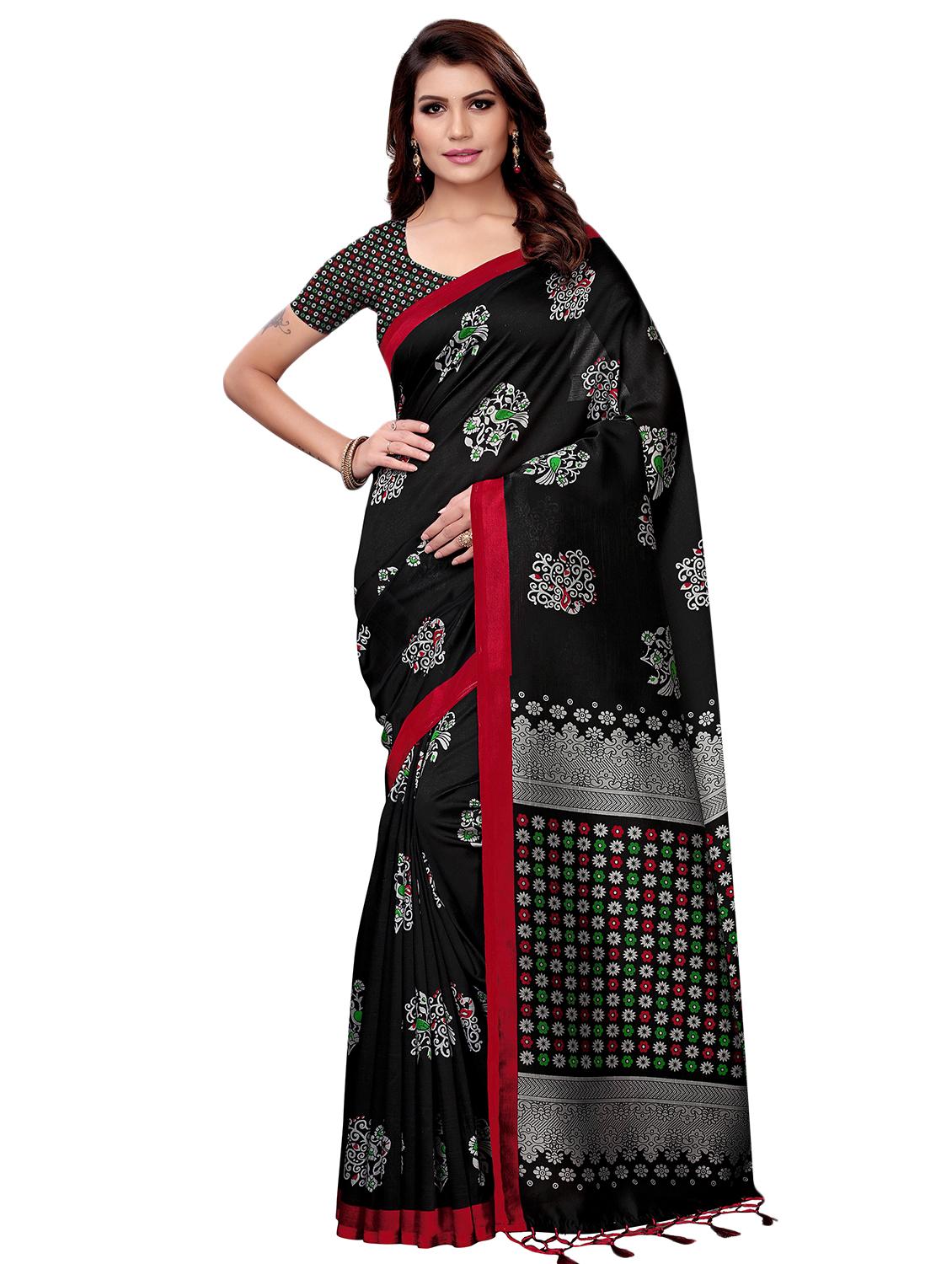 conversational printed mysore silk saree with blouse - 16365995 -  Zoom Image - 0
