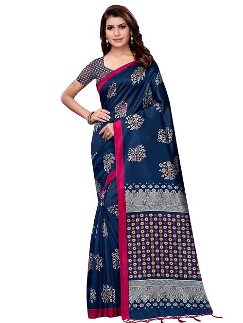conversational printed mysore silk saree with blouse - 16365997 - Standard Image - 0