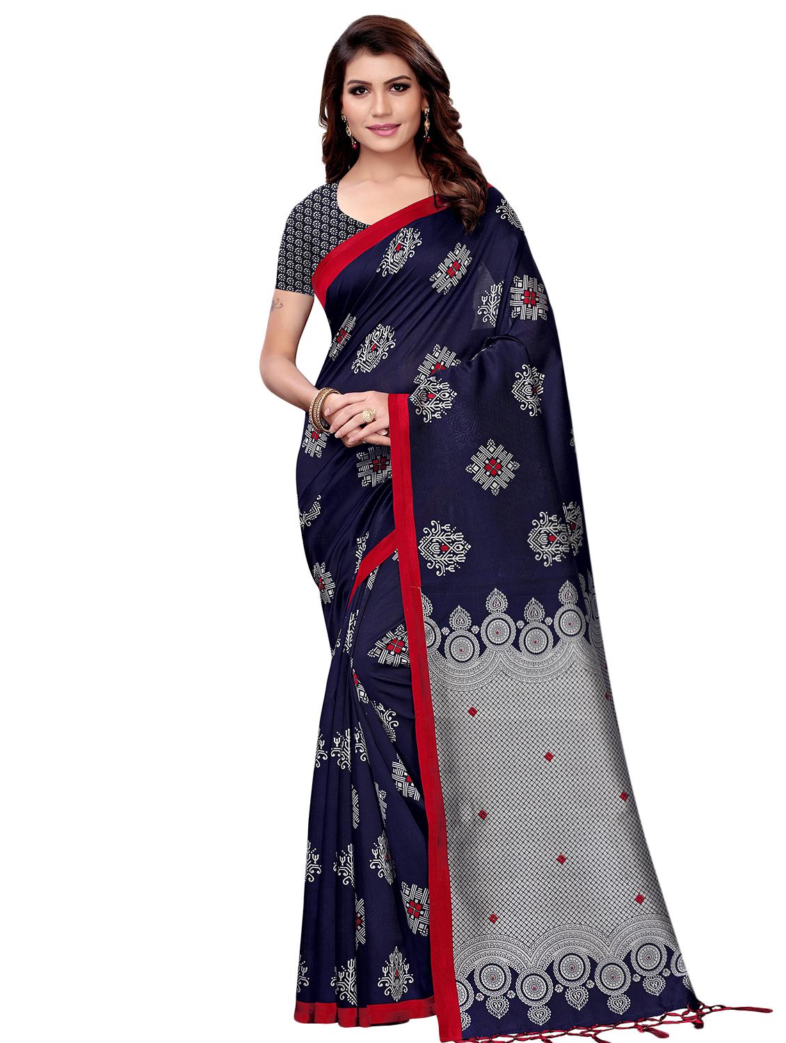 conversational printed mysore silk saree with blouse - 16366002 -  Zoom Image - 0