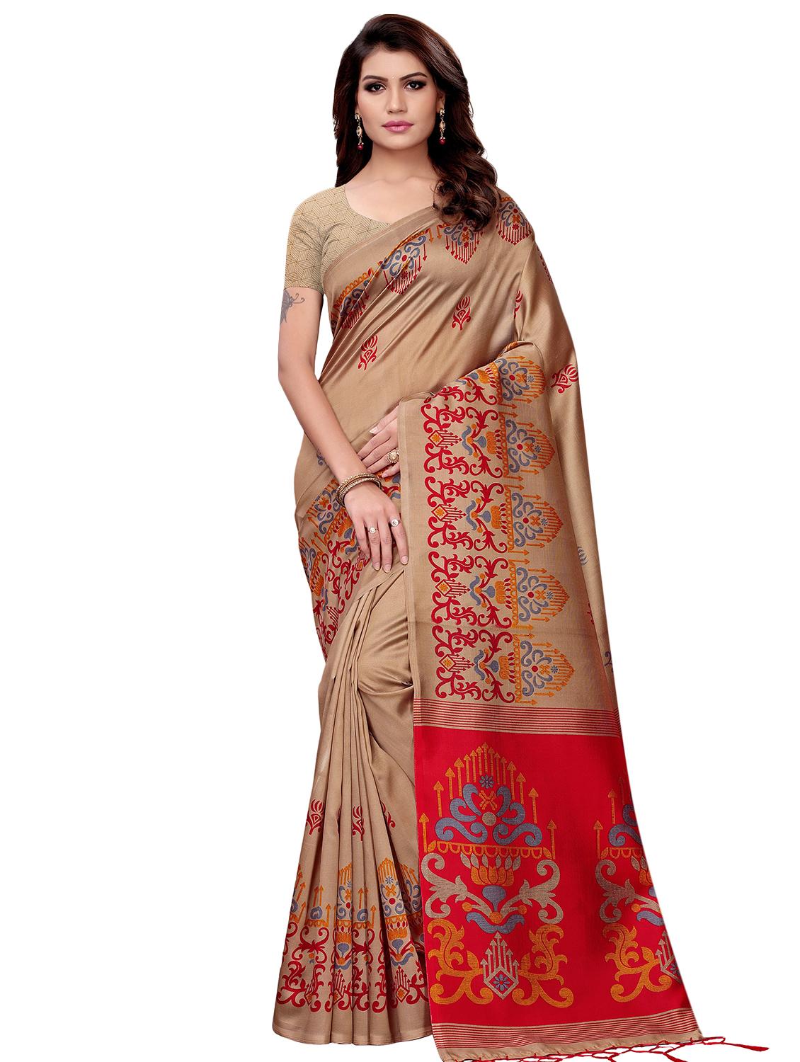 conversational printed mysore silk saree with blouse - 16366009 -  Zoom Image - 0