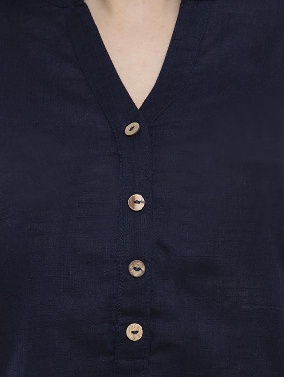 solid straight kurta - 16366677 - Standard Image - 3
