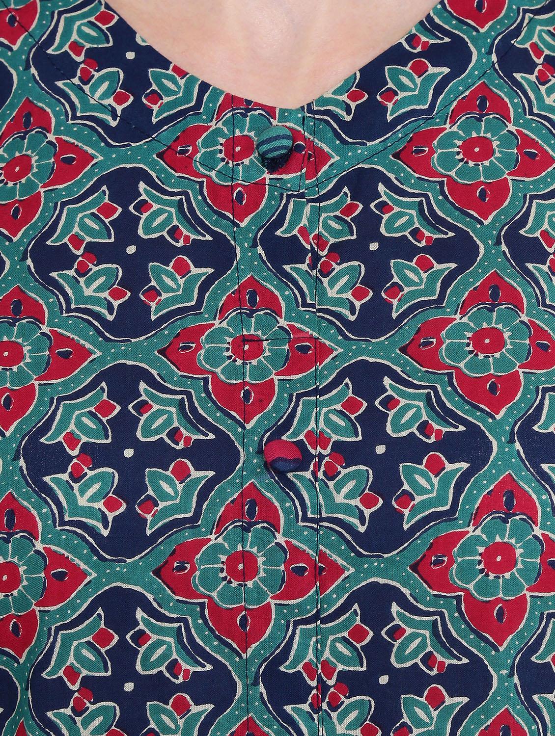 kalamkari printed kurta palazzo set - 16369221 - Standard Image - 3