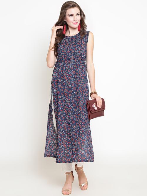 kalamkari printed kurta pant set - 16369226 - Standard Image - 0