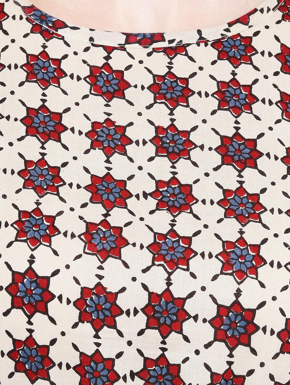 block printed kurta palazzo set - 16369227 - Standard Image - 3