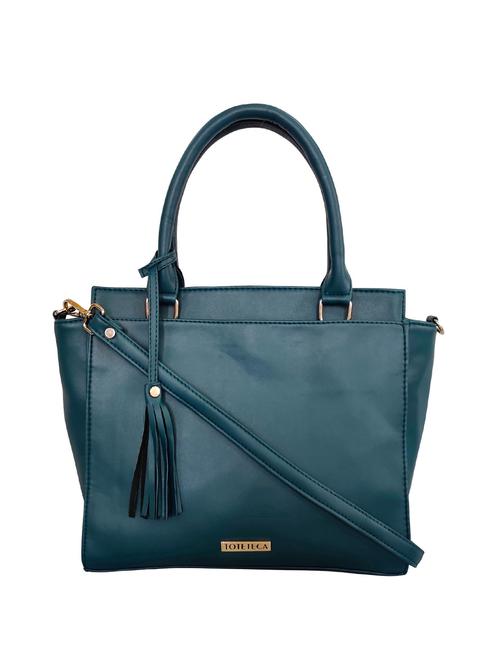 green leatherette (pu) regular handbag - 16370252 -  Standard Image - 0