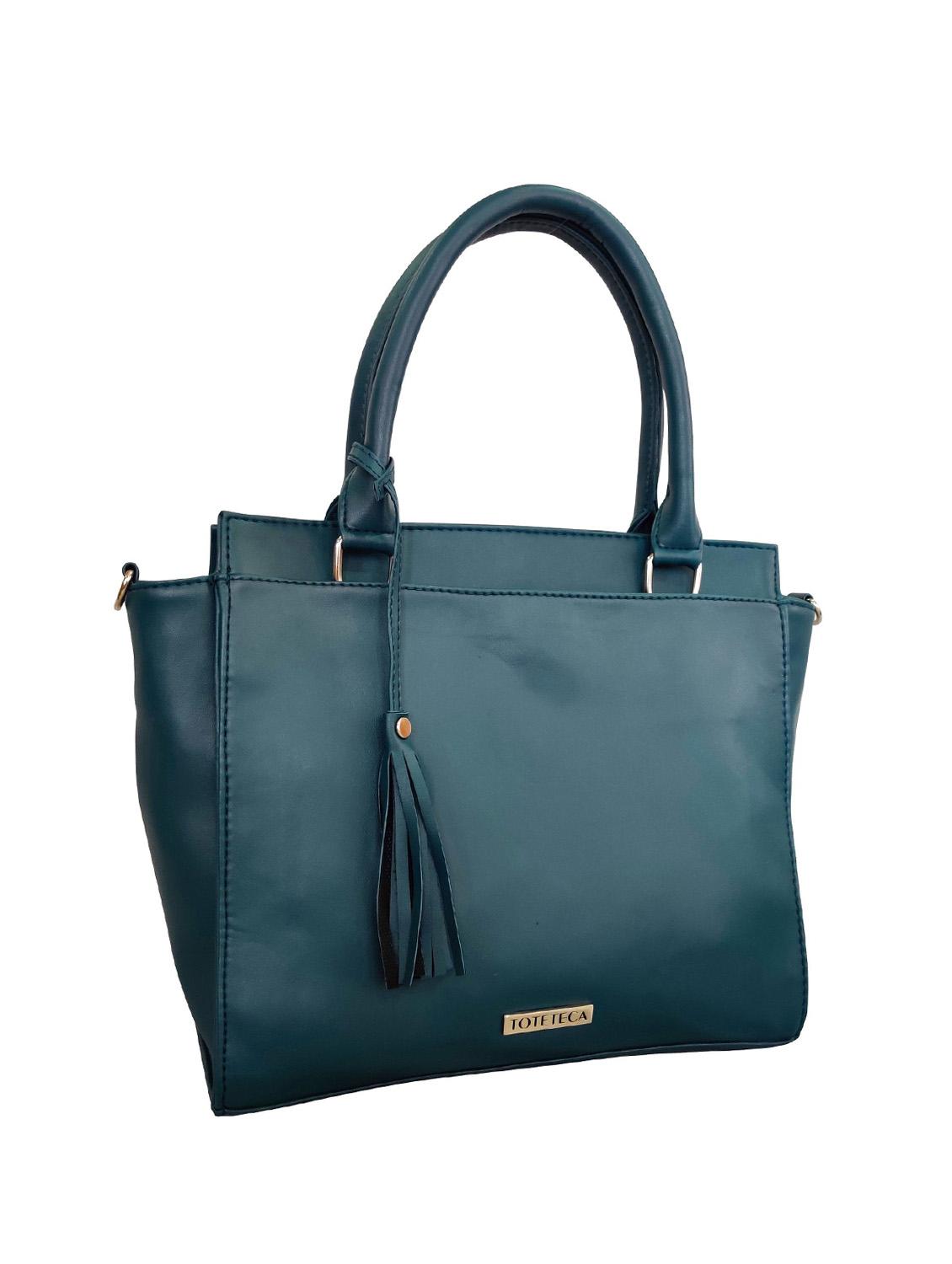 green leatherette (pu) regular handbag - 16370252 - Standard Image - 3