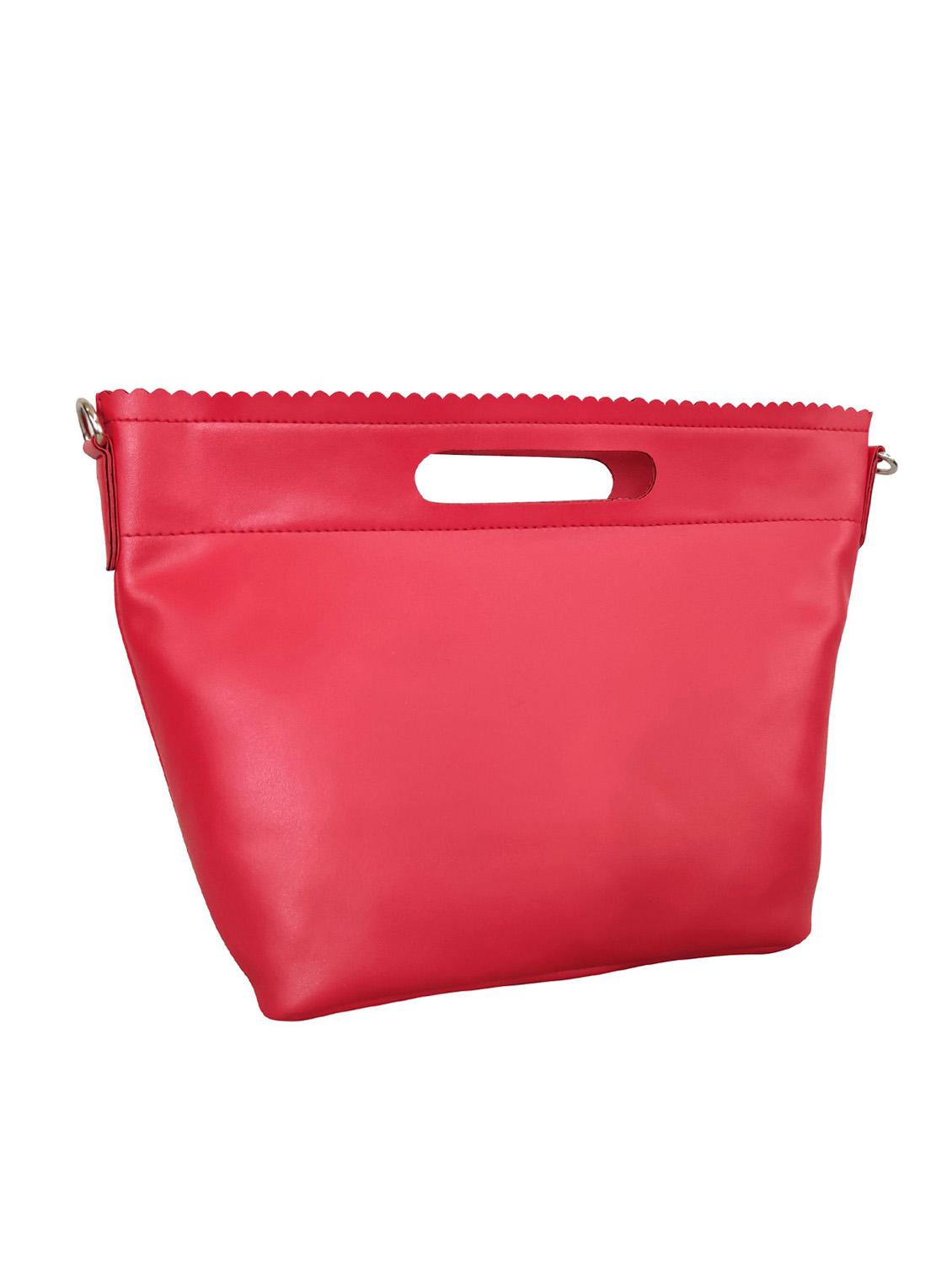 red leatherette (pu) sling bag - 16370297 - Standard Image - 3