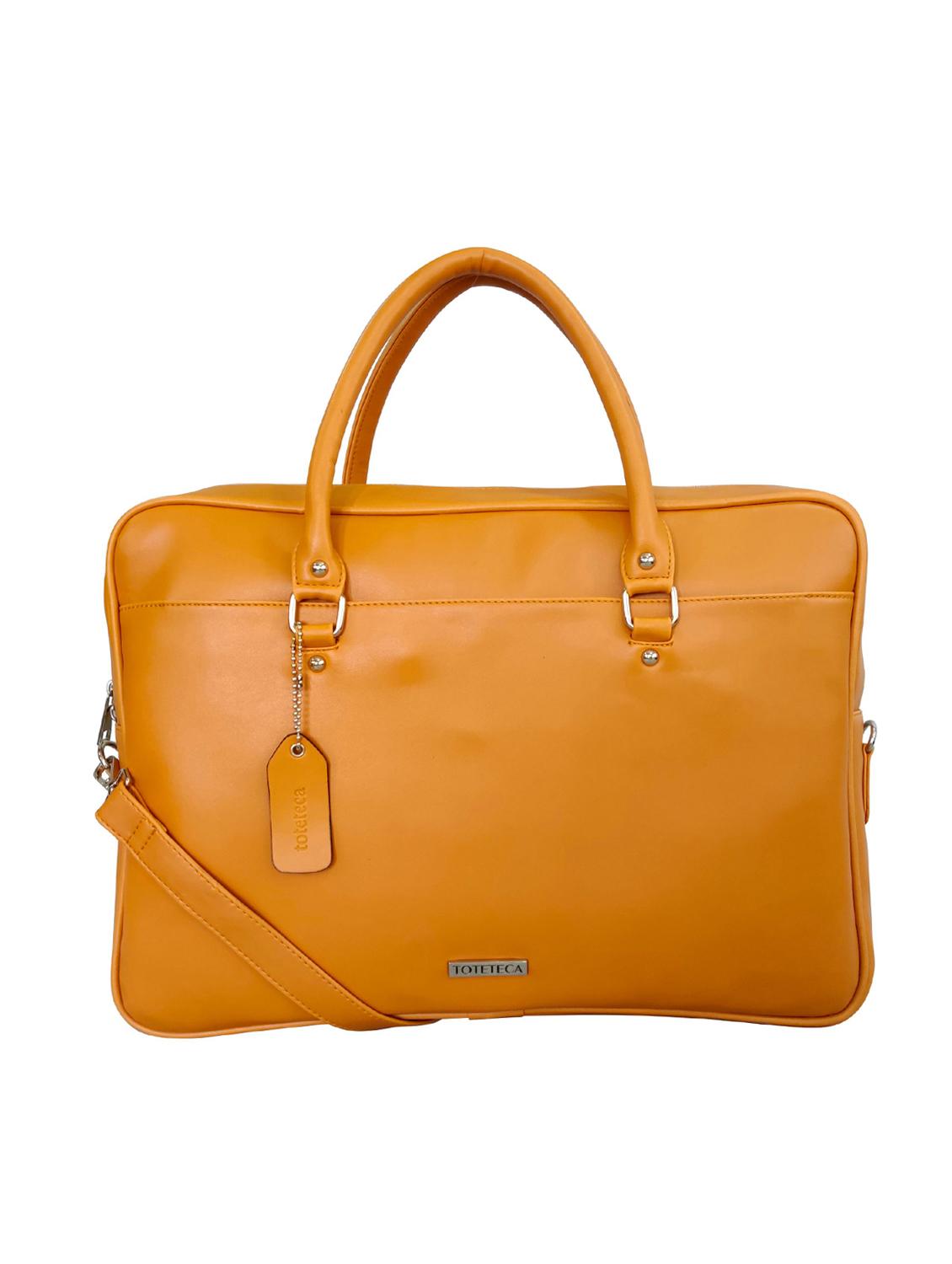 orange leatherette (pu) laptop bag - 16370307 - Zoom Image - 0