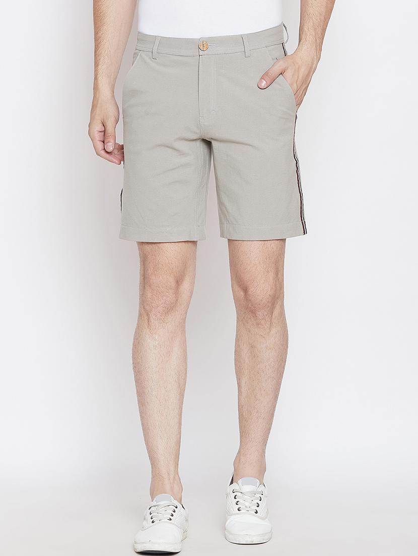 grey side striped shorts - 16370432 - Zoom Image - 0
