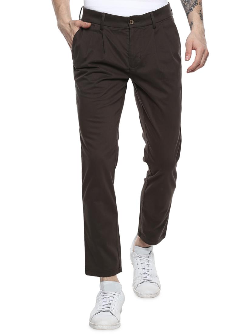 brown solid chinos - 16373142 - Zoom Image - 0