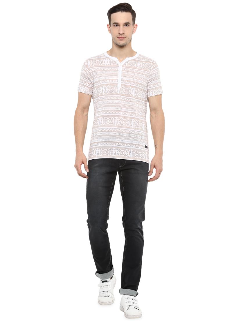 brown printed t-shirt - 16373186 - Standard Image - 3