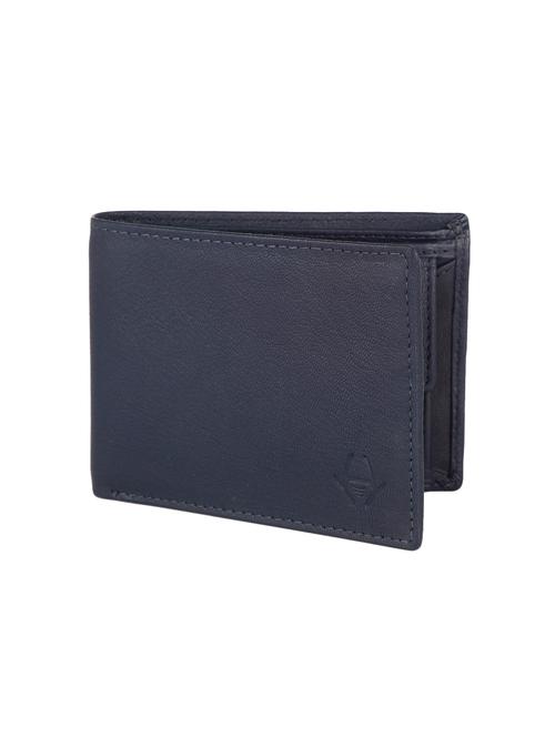 navy blue leather wallet - 16377063 - Standard Image - 0