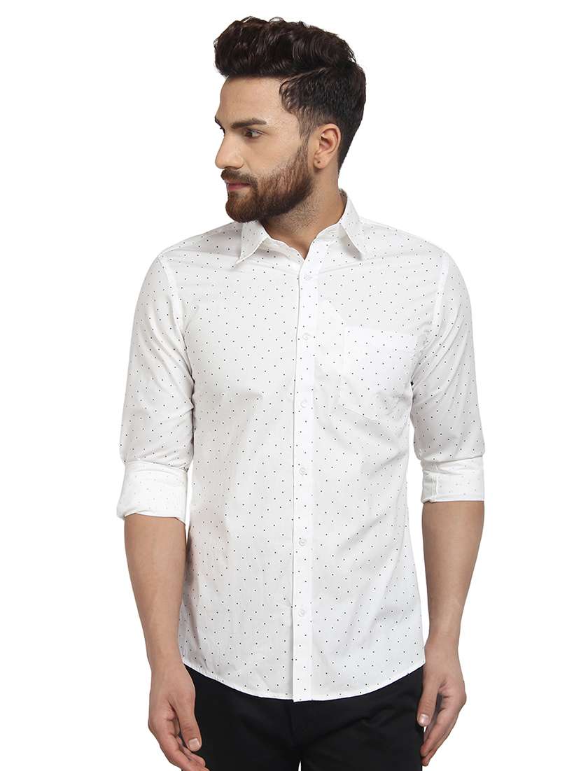 mens polka dots casual shirt - 16379124 - Zoom Image - 0