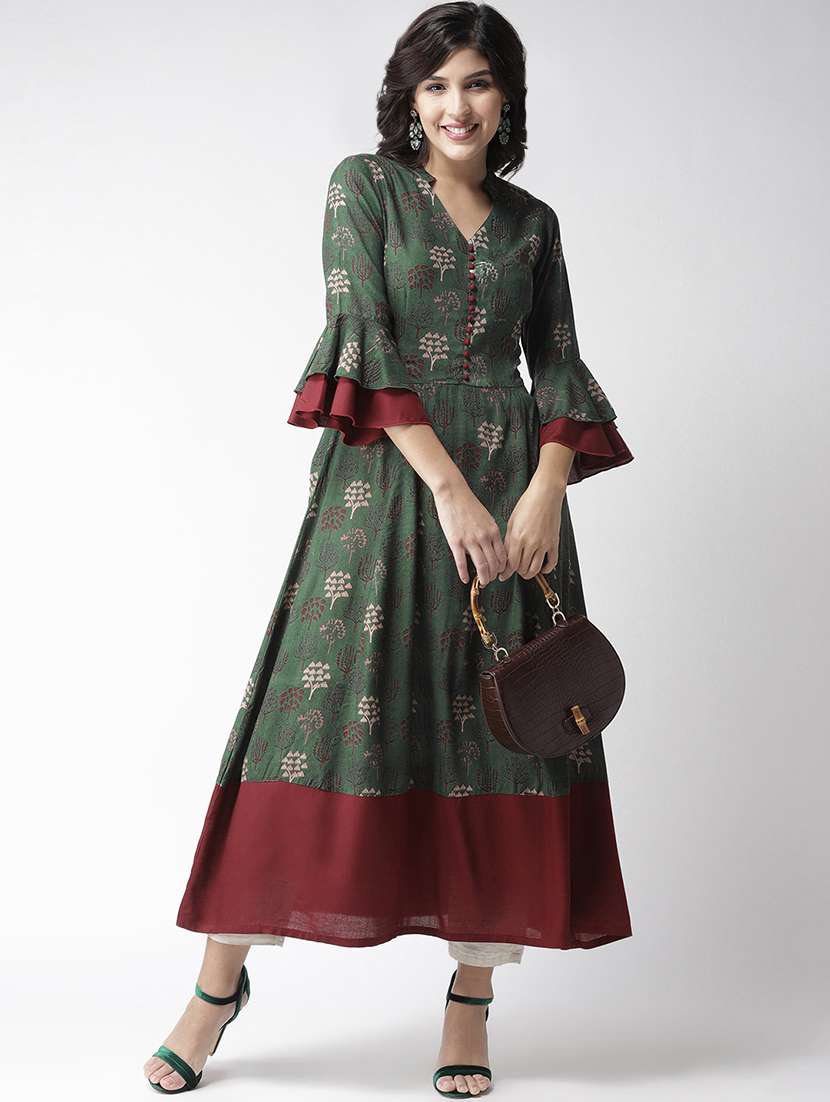 women's flared kurta