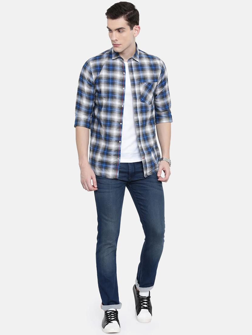 multi colored checkered casual shirt - 16387650 - Standard Image - 3