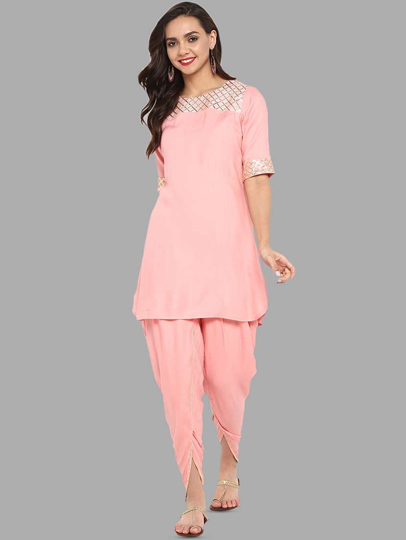 gota lace kurta salwar set