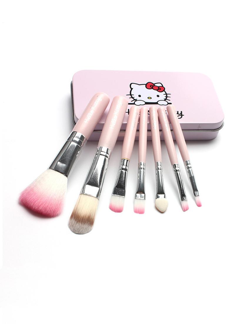 hello kitty (set of 7) makeup brushes(pink) - 16390518 -  Zoom Image - 0