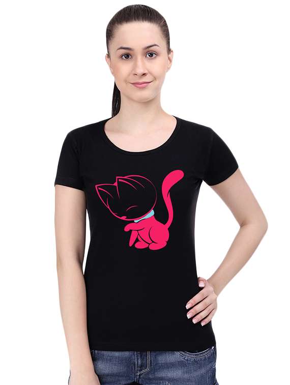 round neck quirky print tee