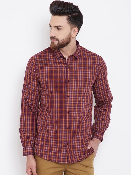 red checkered casual shirt - 16396857 - Standard Image - 0