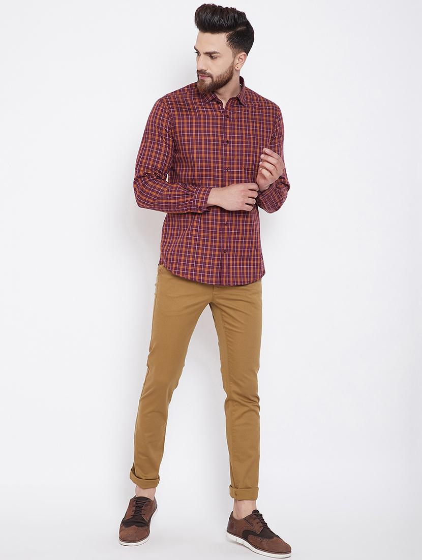 red checkered casual shirt - 16396857 - Standard Image - 3