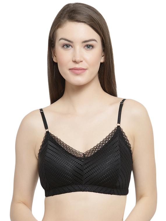lightly padded laced bra - 16396935 - Zoom Image - 0