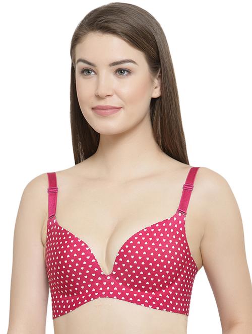 heart printed t-shirt bra - 16396959 - Standard Image - 0