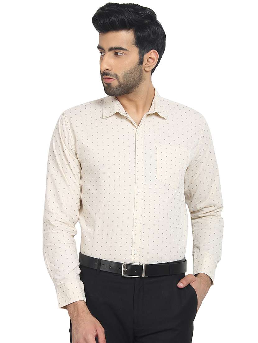 white cotton formal shirt - 16399623 -  Zoom Image - 0