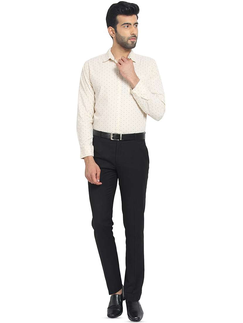 white cotton formal shirt - 16399623 - Standard Image - 3