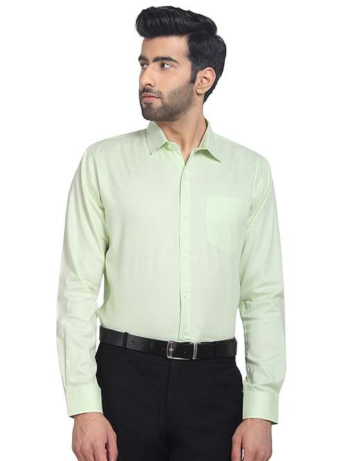 mens solids formal shirt - 16399660 - Standard Image - 0