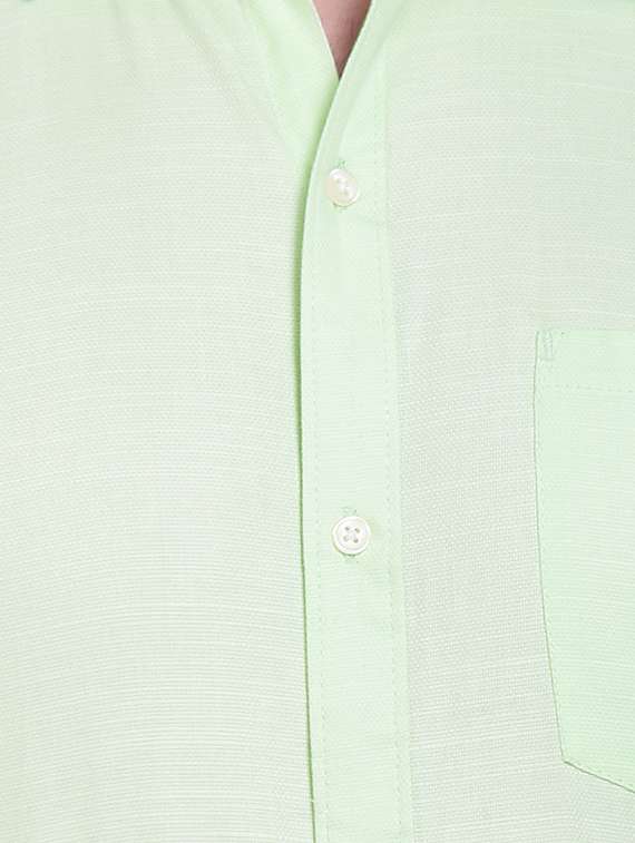 mens solids formal shirt - 16399660 - Standard Image - 3