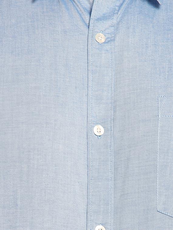 light blue solid formal shirt - 16399665 - Standard Image - 3