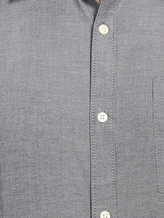 mens solids formal shirt - 16399667 - Standard Image - 3