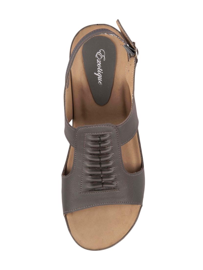 grey back strap sandals - 16401751 - Standard Image - 3