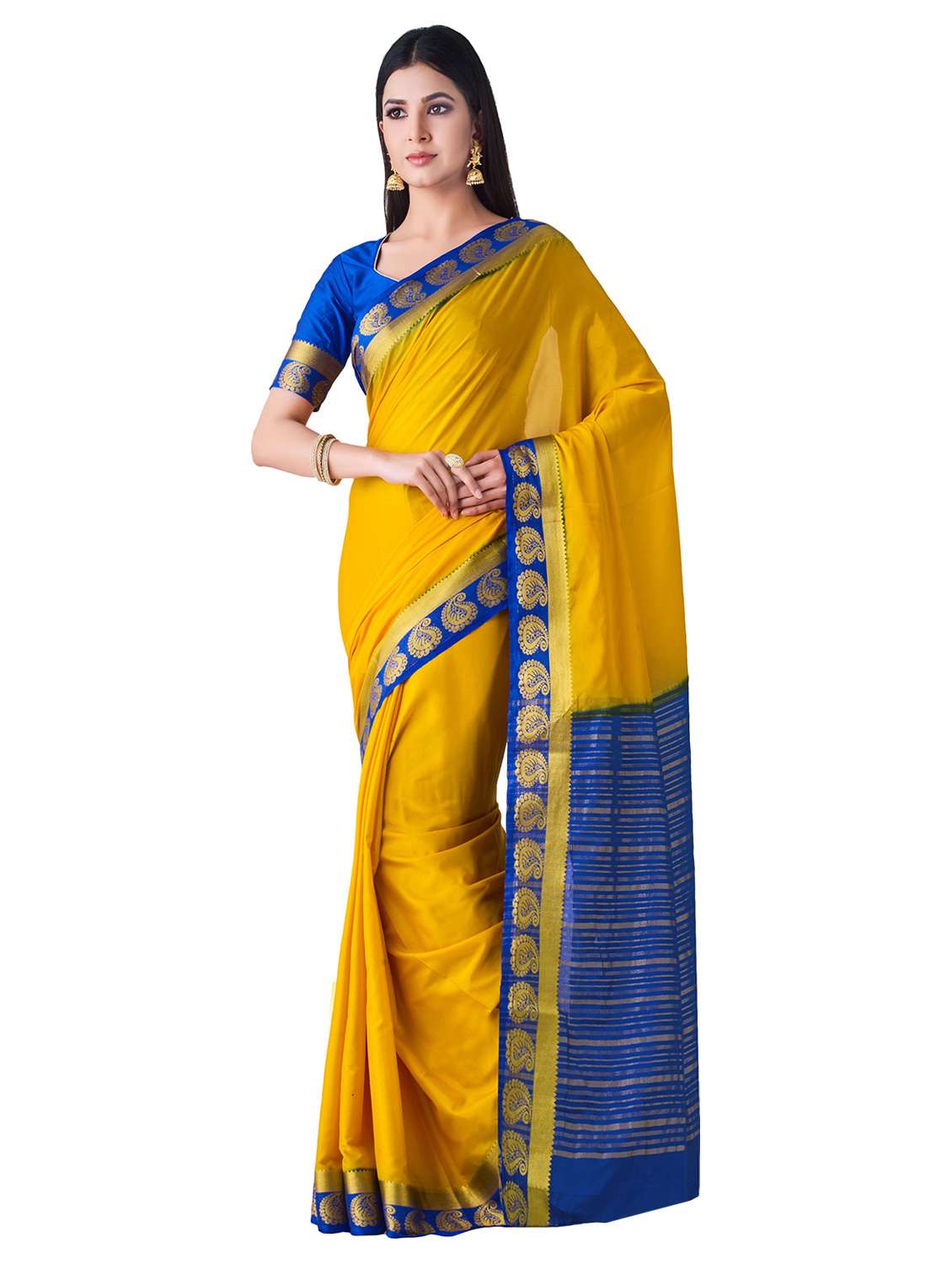 paisley mysore silk saree