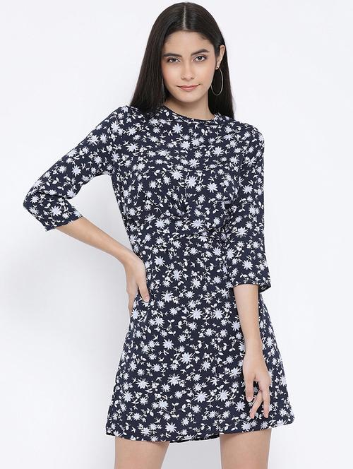 tie knot back floral sheath dress - 16406943 - Standard Image - 0