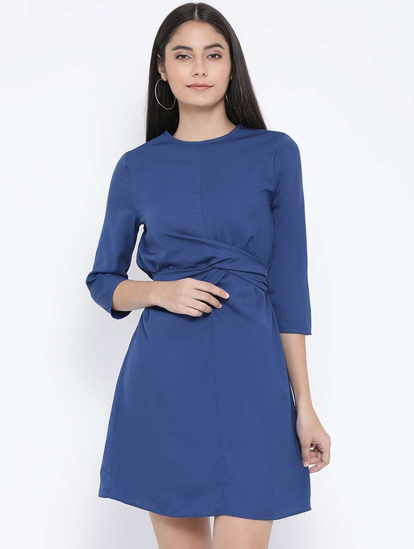 tie knot twist detail sheath dress - 16406947 - Zoom Image - 0