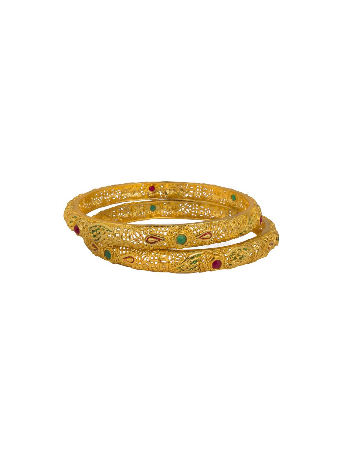 multi colored brass bangle - 16407284 - Zoom Image - 0