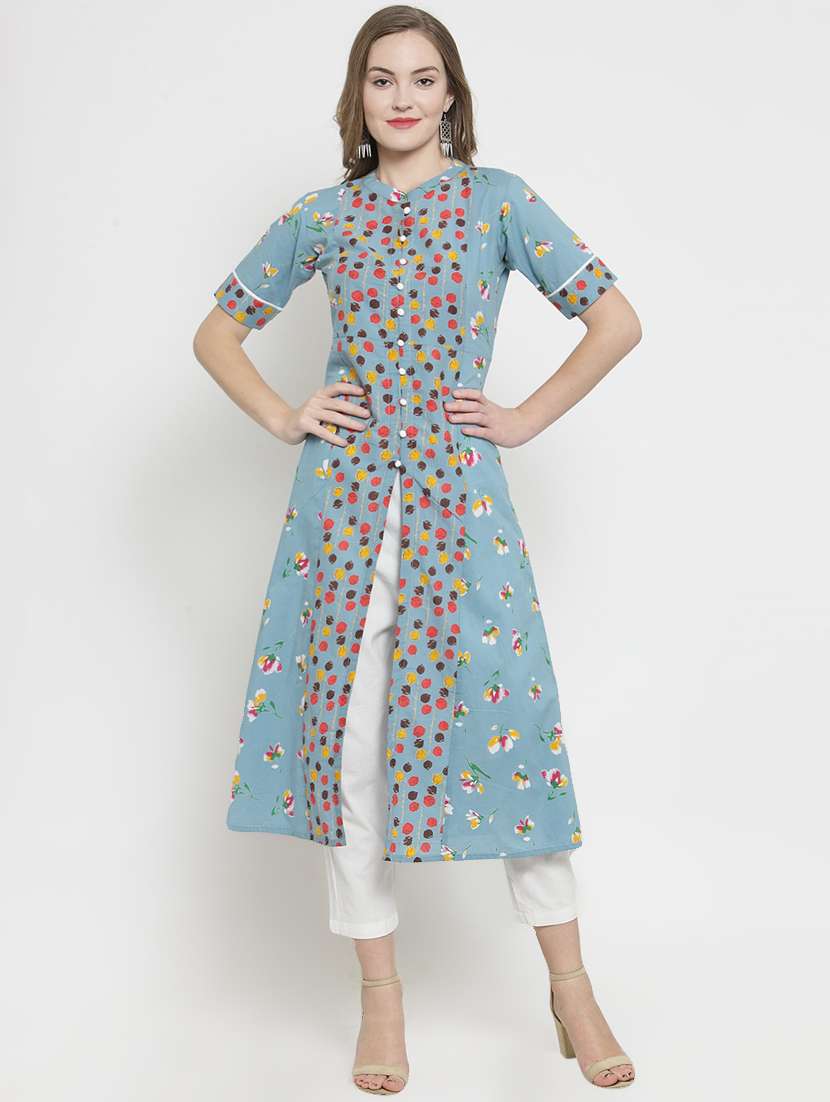 printed kurta pant set - 16408157 -  Zoom Image - 0