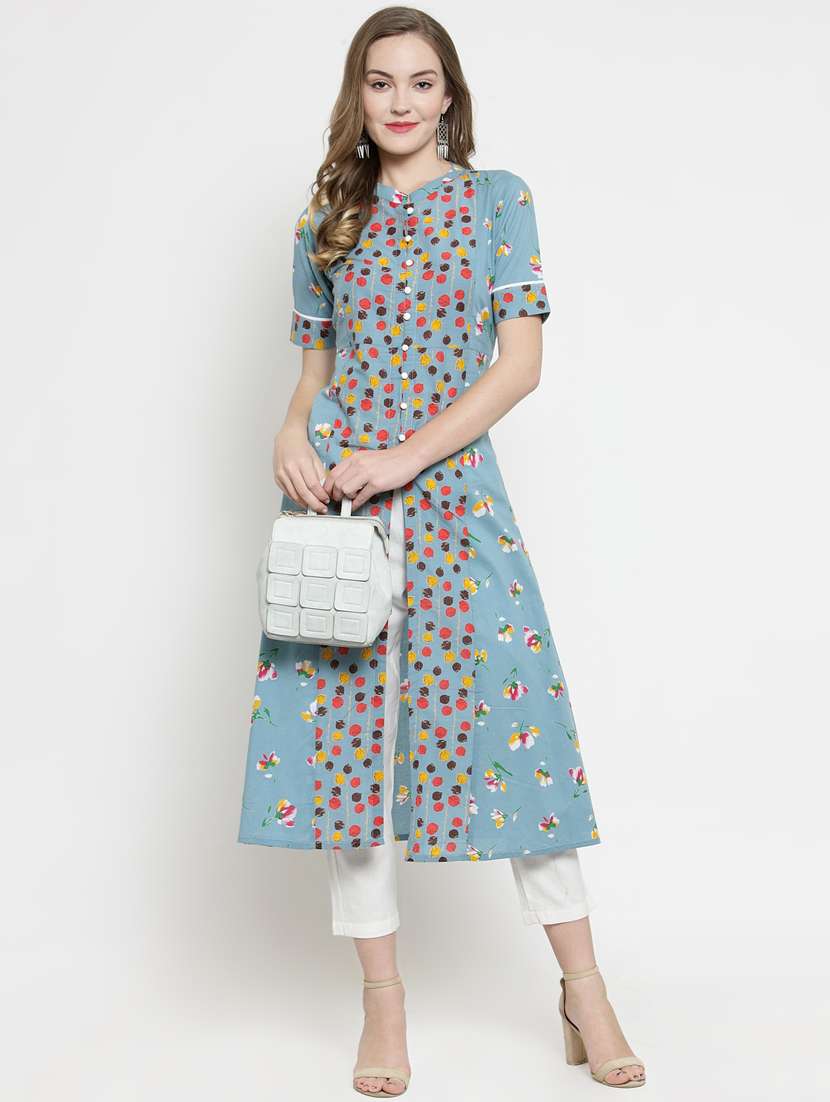 printed kurta pant set - 16408157 - Standard Image - 3