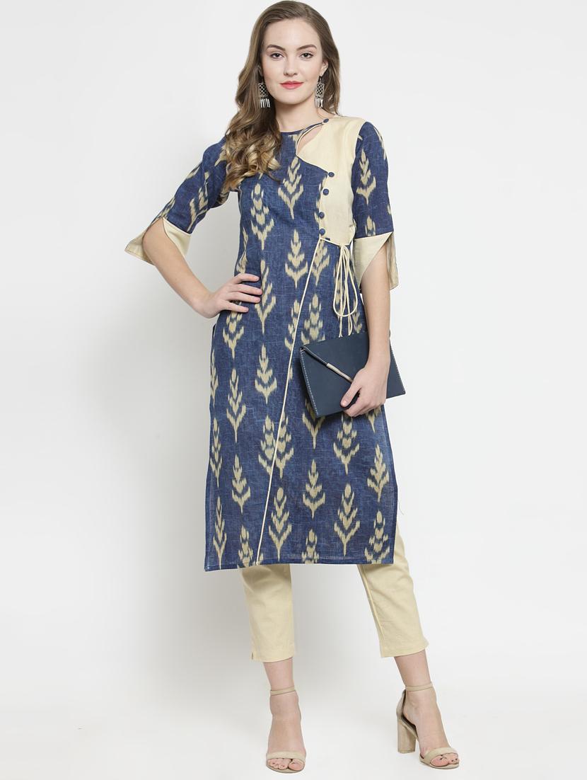 ikat kurta pant set - 16408162 - Standard Image - 3