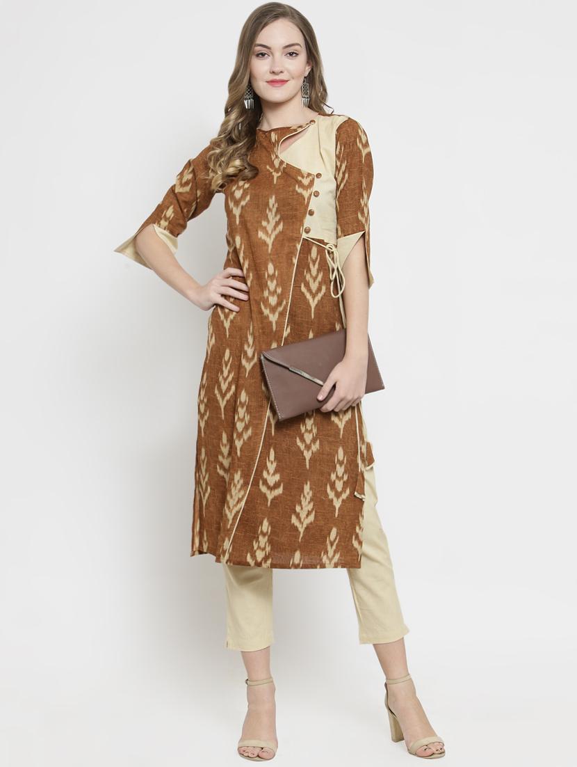 ikat kurta pant set - 16408163 - Standard Image - 3
